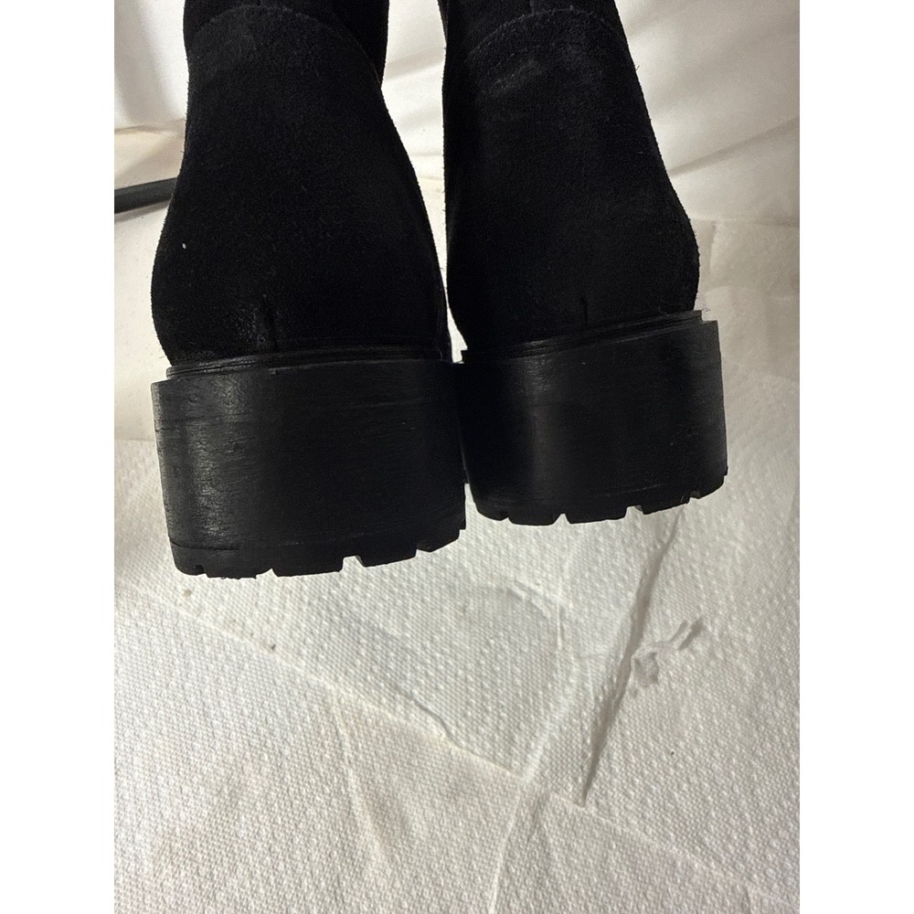 Thursday Boot Company Black Suede Everyday Lug Sole Platform Boots Womens 9 - Picture 6 of 11
